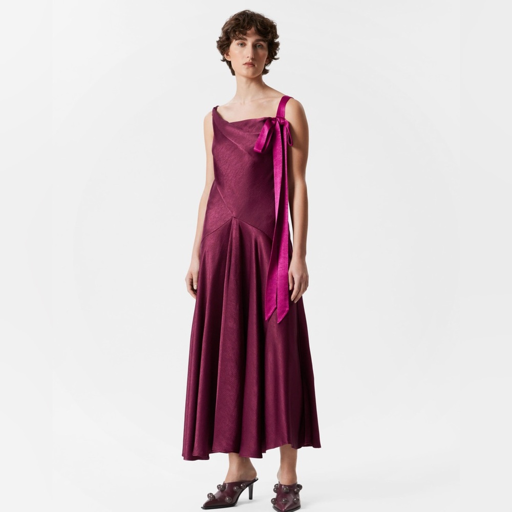 NWT & Other Stories Ribbon Slip Maxi Dress - Picture 3 of 6